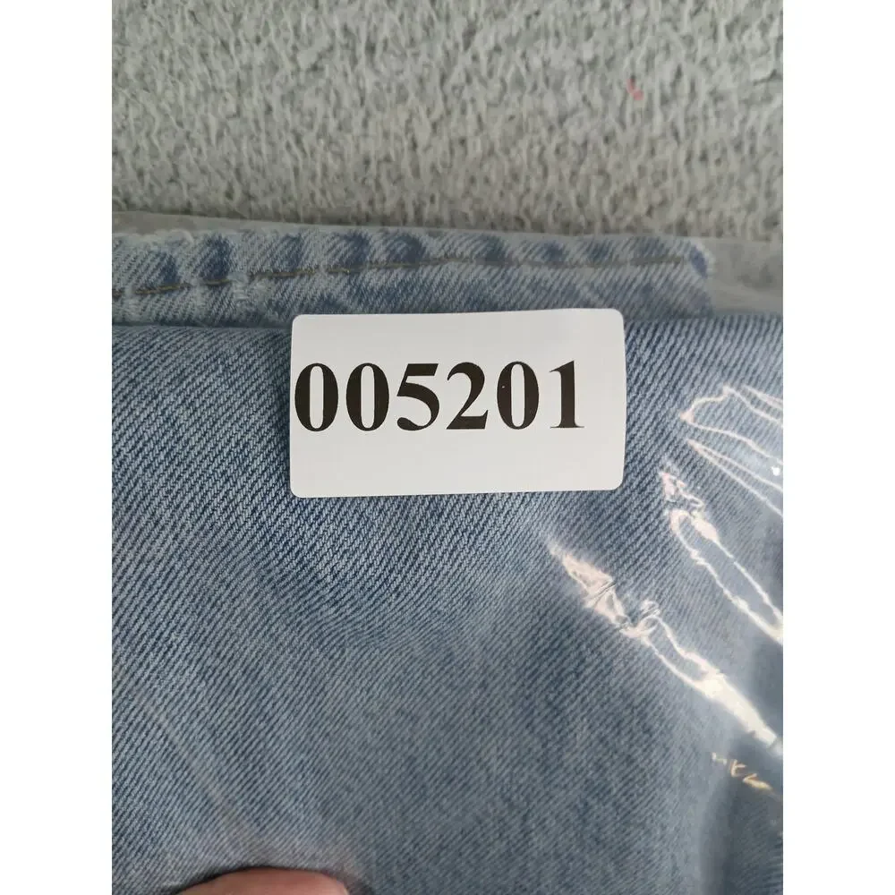 Levis 505 Jeans Mens 36 x 34 Light Blue Denim Straight Leg Regular Fit Cotton